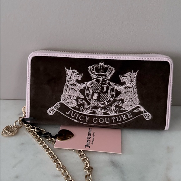 $42 Juicy Couture Brown and Pink Women's Wallet - Picture 2 of 10